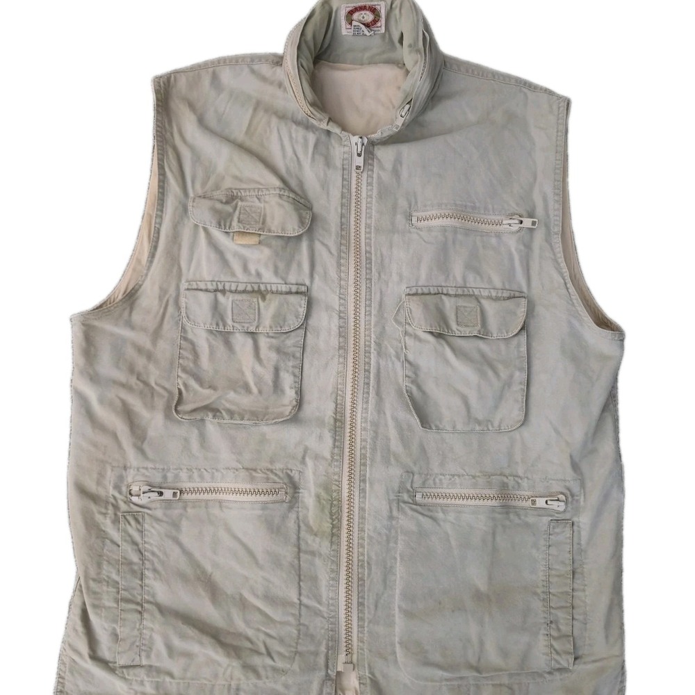 VTG 90's Banana Republic Vest Cargo Photography Fishing Hunting Men's L